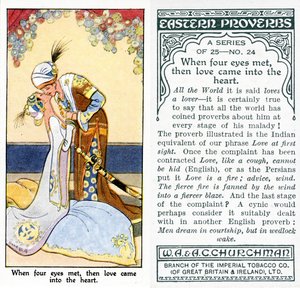 &39;Quando quatro olhos se encontraram, então o amor veio ao coração&39;, 1931 (veja também 498202)